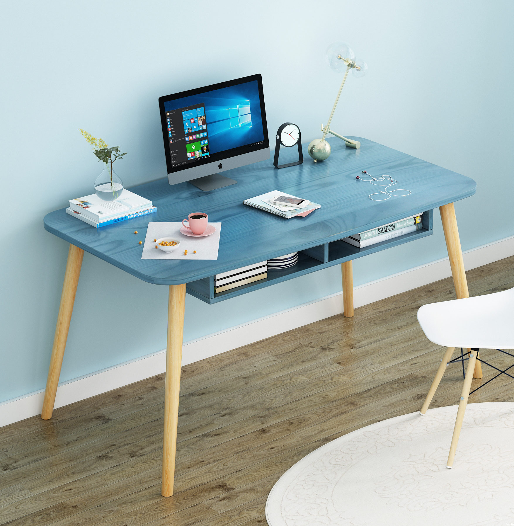 电脑桌台式桌家用学生简易书桌卧室单人小型写字台学习办公小桌子