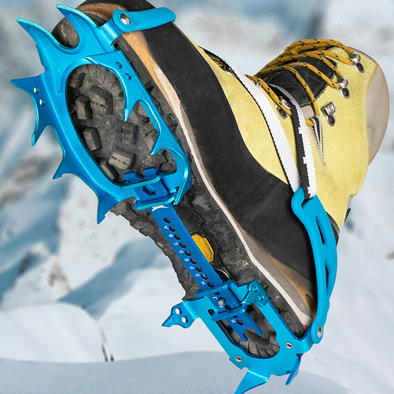 兄弟BRS-S3铝合金冰爪超轻14齿雪山专业冰雪防滑鞋套攀冰雪地雪爪
