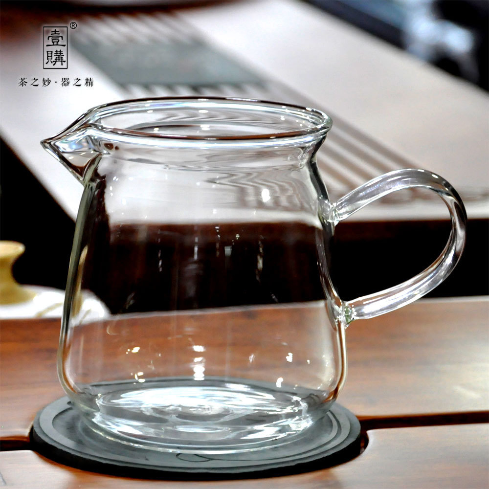 春之茗 台湾衡连 玻璃茶具 手工高硼硅耐热玻璃 玉雅型公道杯茶海