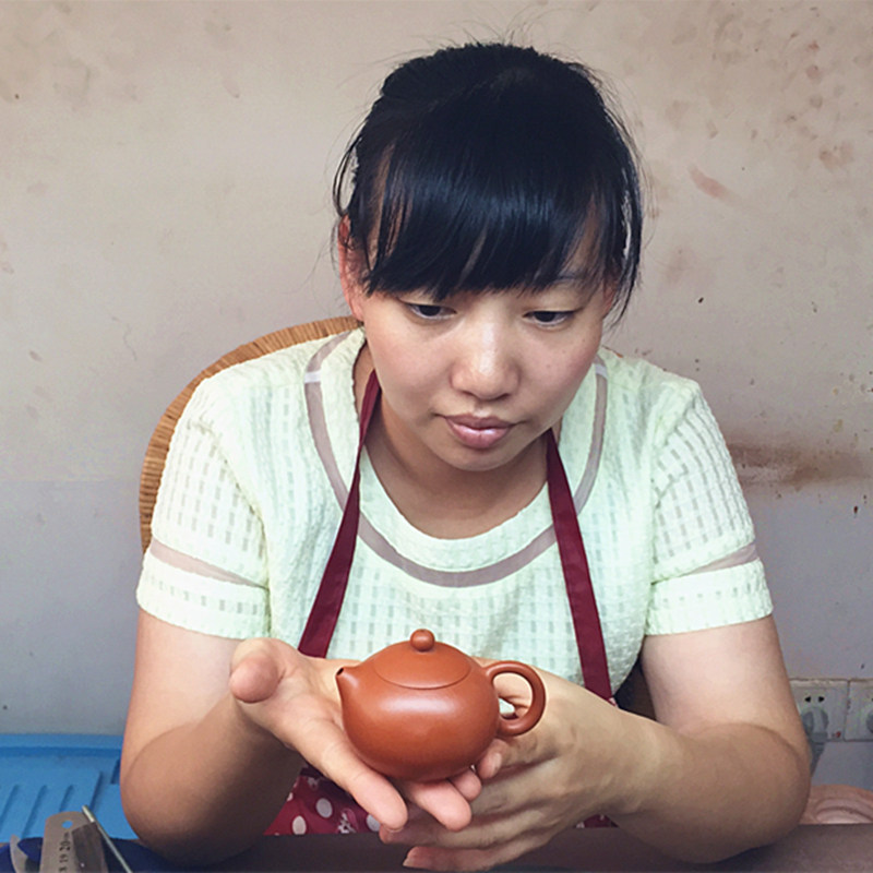 【迷你西施】拍卖会最小紫砂壶 朱泥全手工制 国家级工艺员顾玲玲