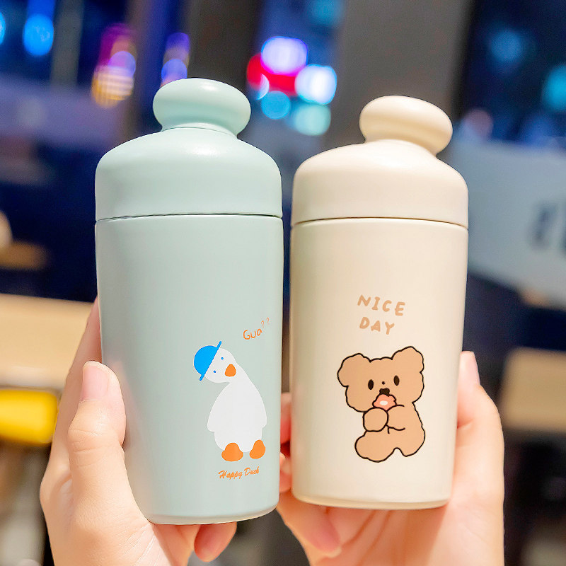8儿童保温杯女生宝宝吸管杯男小号水瓶可爱女童水杯迷你小容量杯子已
