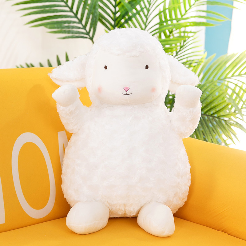 美国小羊毛绒玩具娃娃bunniesbythebay绵羊公仔小坐羊玩偶礼物