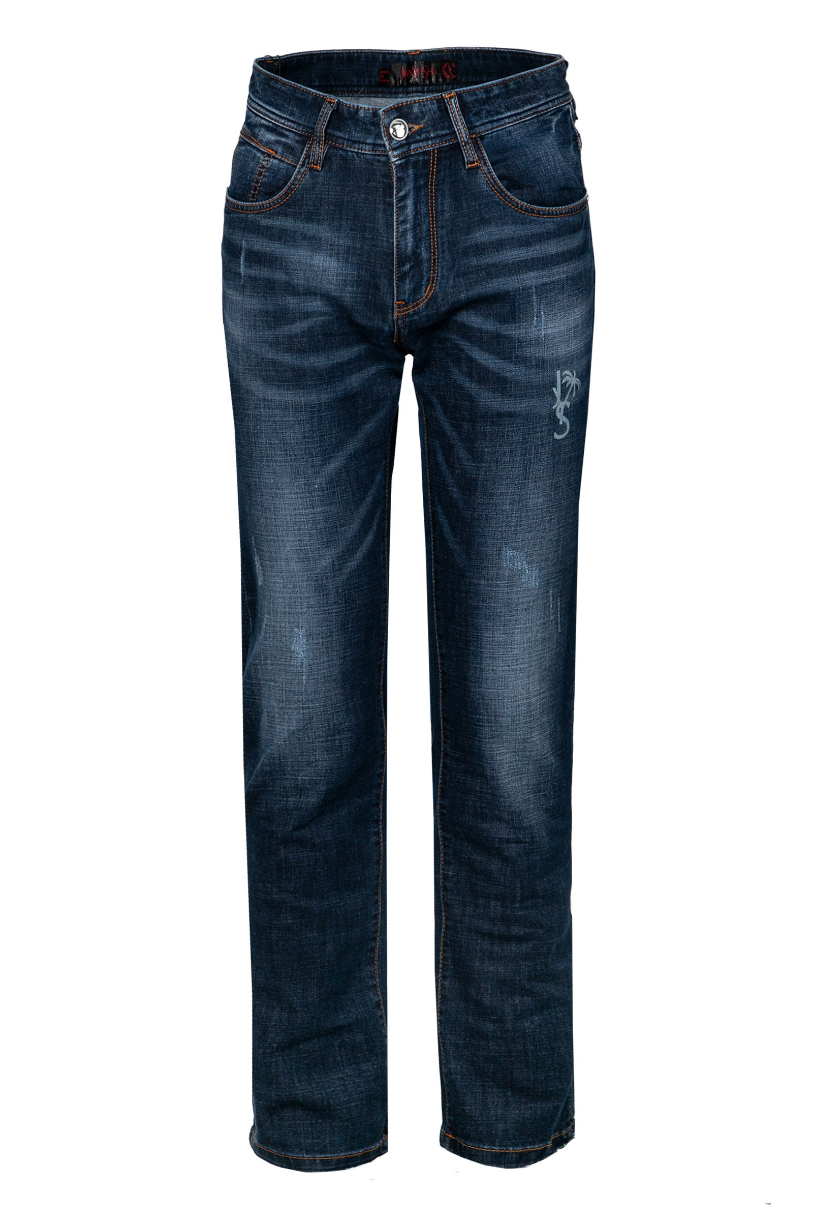 箭鱼鲨2019春夏男士新款男装商务休闲中腰水洗薄款微弹修身款长裤