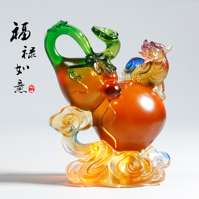 琉璃福禄如意葫芦礼物饰品商务礼品店铺开业新居乔迁家居风水摆件