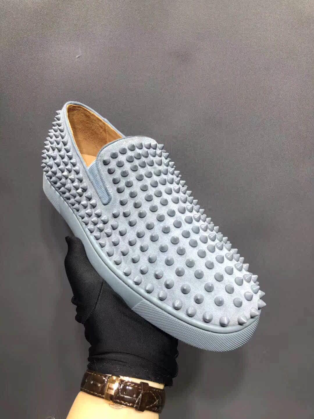 cl男鞋铆钉鞋 一脚蹬大额优惠券