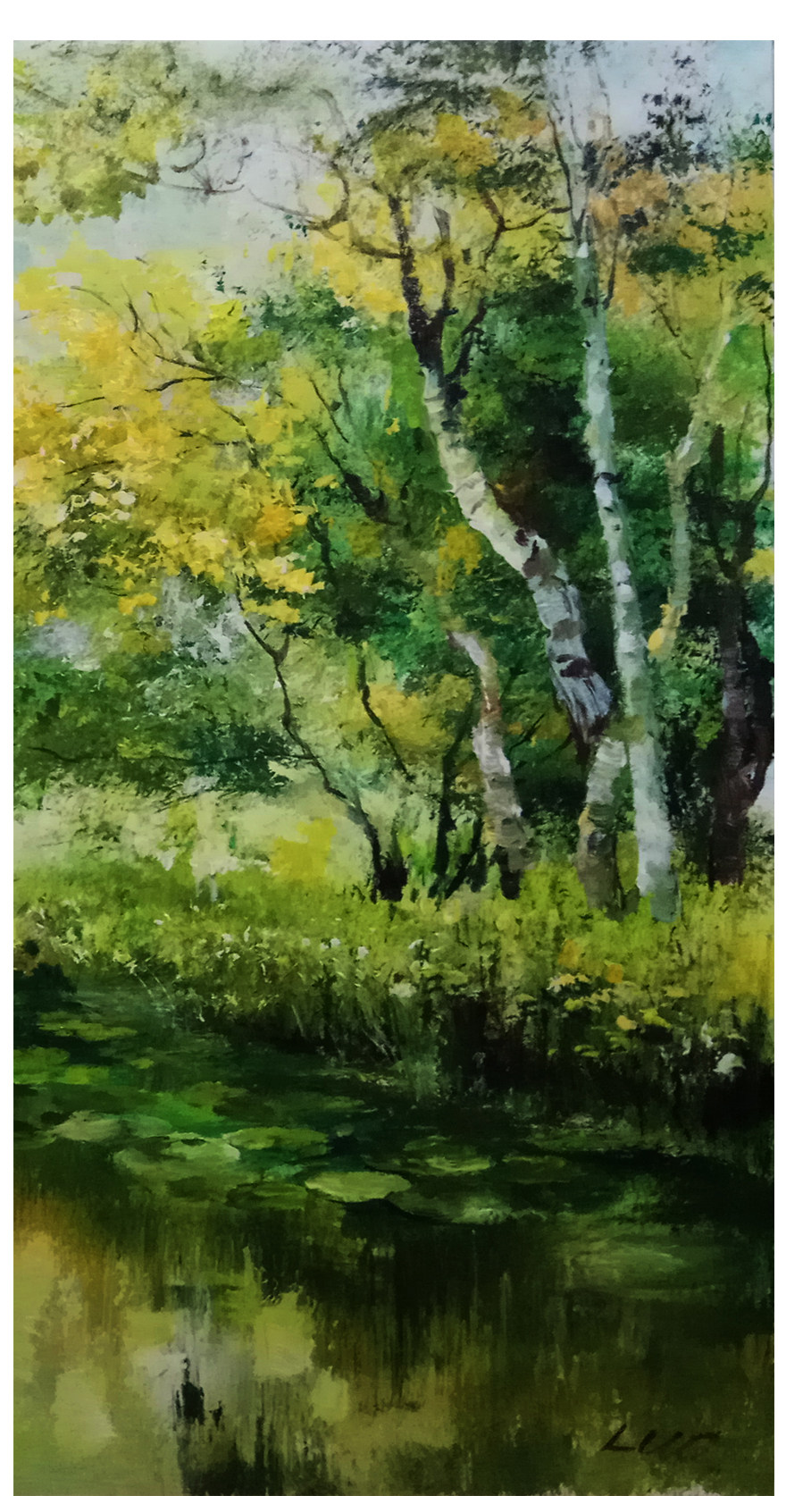 【学院艺术】广西艺术学院 罗佳欣《树林》原创精品 布面油画