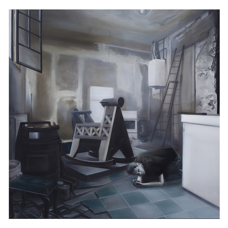 孙勇《荷马史诗般的空间》布面油画