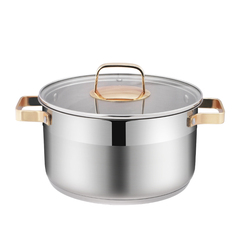 304不锈钢煲汤锅不粘锅家用厨具复合底电磁炉通用 汤煲22cm