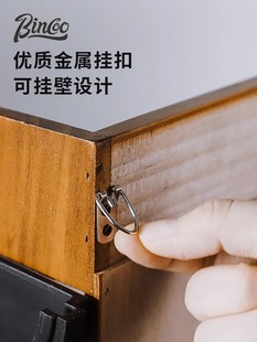 Bincoo意式咖啡器具收纳柜家用收纳架手冲咖啡工具吧台器具置物架