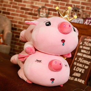 猪公仔娃娃女生生日礼物可爱图片