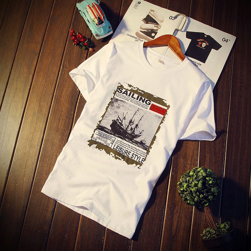 2022 Summer wear Korean Edition Schoolboy Short sleeved T-shirt pure cotton Half Men's Teenagers Self cultivation Versatile clothesin the Men's clothing, T-shirt category - from Buy2taobao.com to provide professional Taobao agent buy service