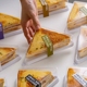 三明治包装盒三角形ins风透明三文治吐司打包盒一次性商用吸塑盒