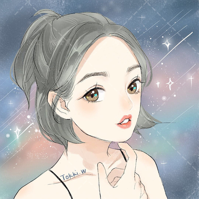 日系精美q版卡通头像真人照片转手绘卡通设计漫画画头像漫画脸