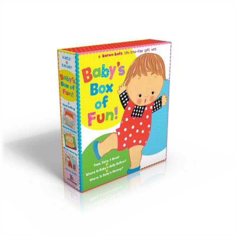 Baby's Box of Fun: A Karen Katz Lift-The-Flap Gift Set: Toes, Ears, & Nose!/Where Is Baby's Belly But... [9780689038624]