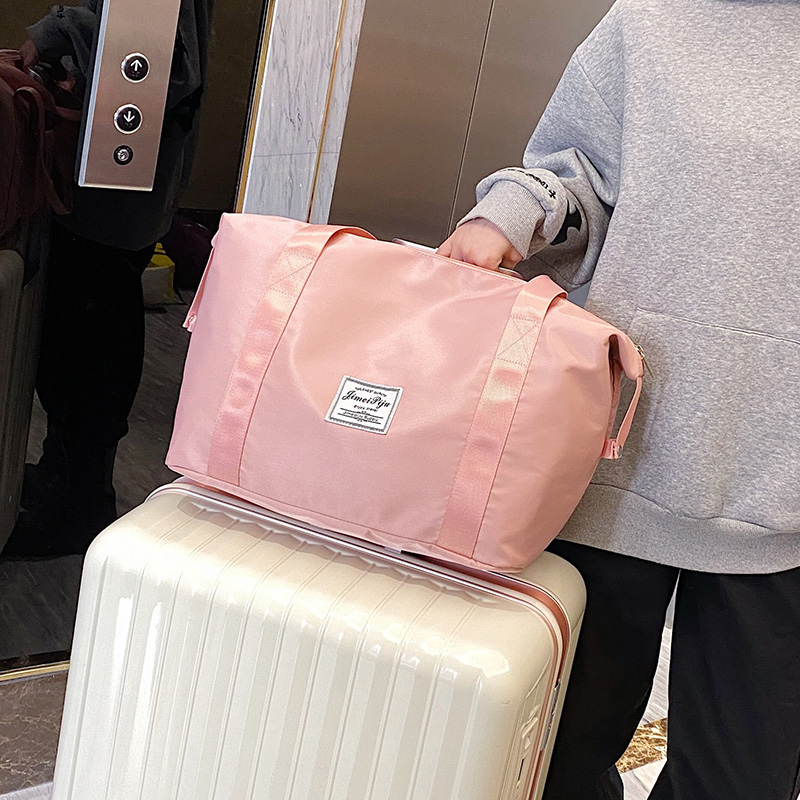 可折叠旅行包女短途手提超大容量健身包轻便待产收纳出差行李袋子