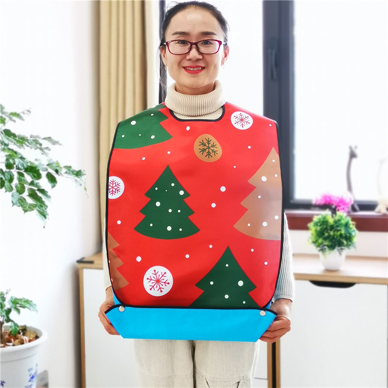 老人围嘴老年人吃饭用围兜防水大人食饭兜口水巾成年人用护理围巾