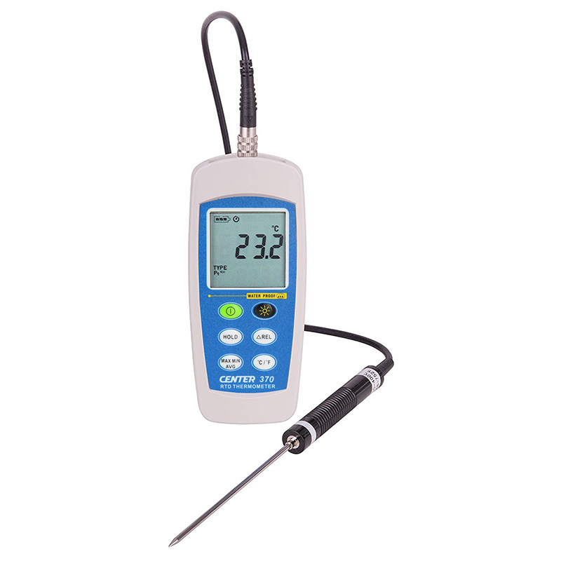 店-进口高精度防水型刺入式针式pt-100铂金电阻数字显温度计表测温仪