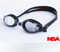 高档 新款NSA正品专业防水防雾 男女平光游泳镜 黑 蓝 粉 3色