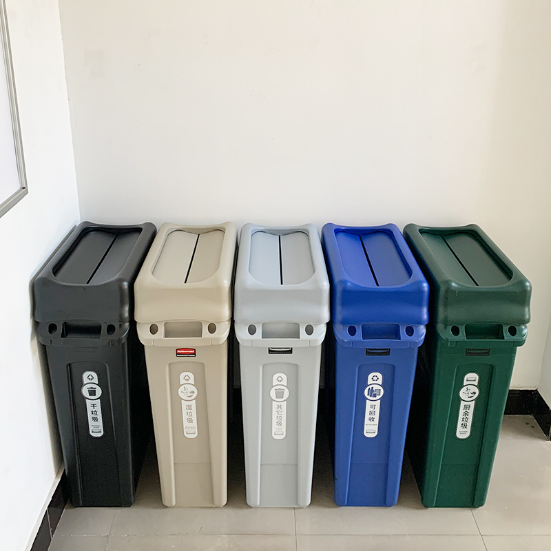 Rubbermaid Trash rubbermaid Public occasion Plastic commercial Large indoor rectangle garbage classificationin the Family/Personal Cleaning Tools , Housework/Floor cleaning equipment , Trash/Trash rack , Trash category - from Buy2taobao.com to provide professional Taobao agent buy service