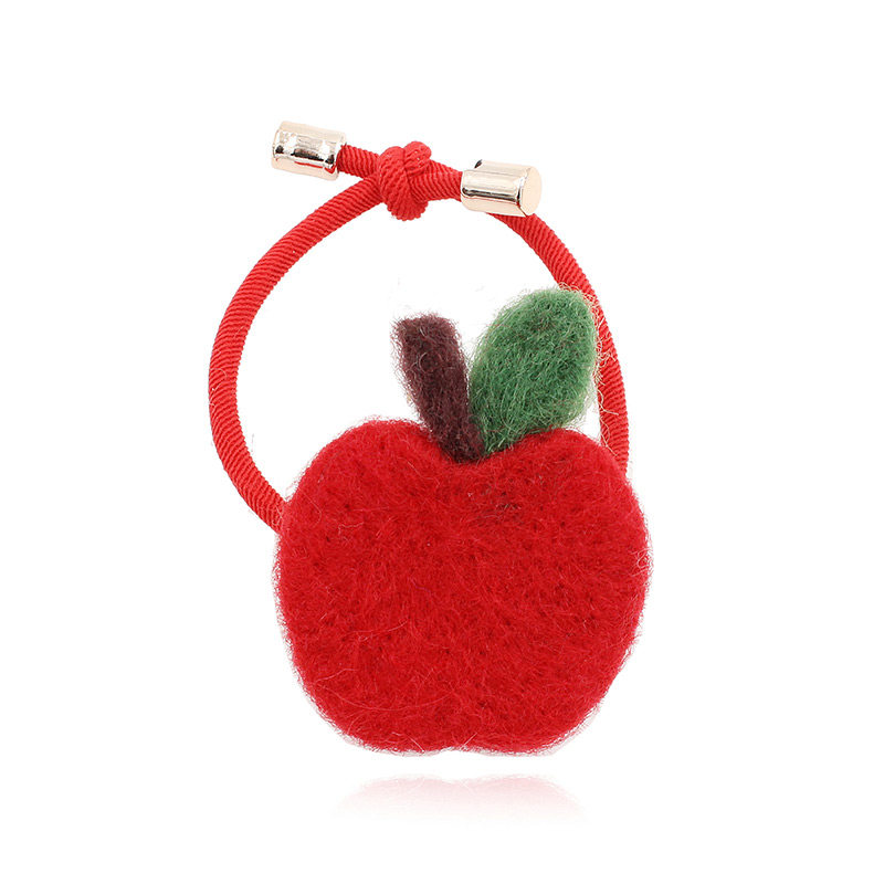 圣诞节头饰红色发绳发圈女苹果头绳发绳扎头发皮筋发饰饰品高级感