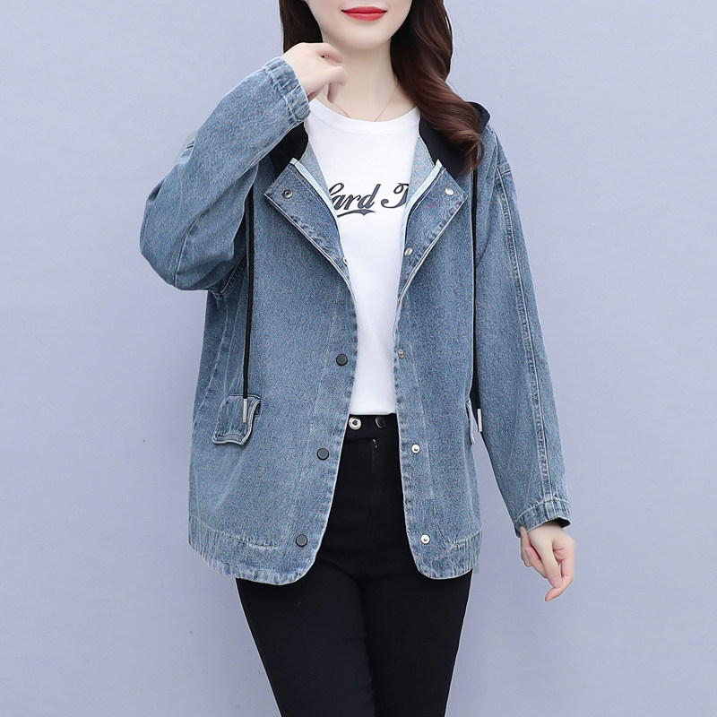 春秋装洋气牛仔外套女2022年新款40岁妈妈宽松休闲薄款中年牛仔衣