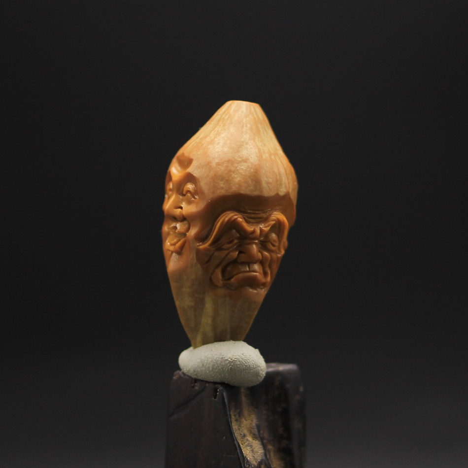 苏工核雕《喜怒哀乐》