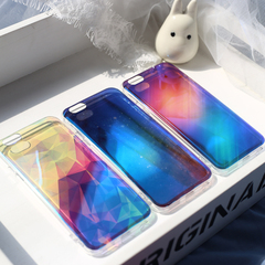 iphone6s蓝光手机壳简约苹果6plus硅胶保护套防摔个性创意软壳女