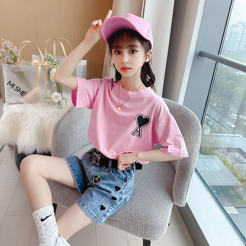 女童短裤套装两件套12岁夏