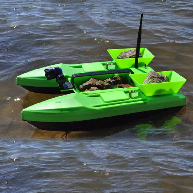 双体充气船_悦鹰三料仓双体打窝船遥控500米钓鱼船无线智能投饵船自动