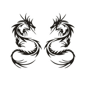 龙图腾车贴汽车图片