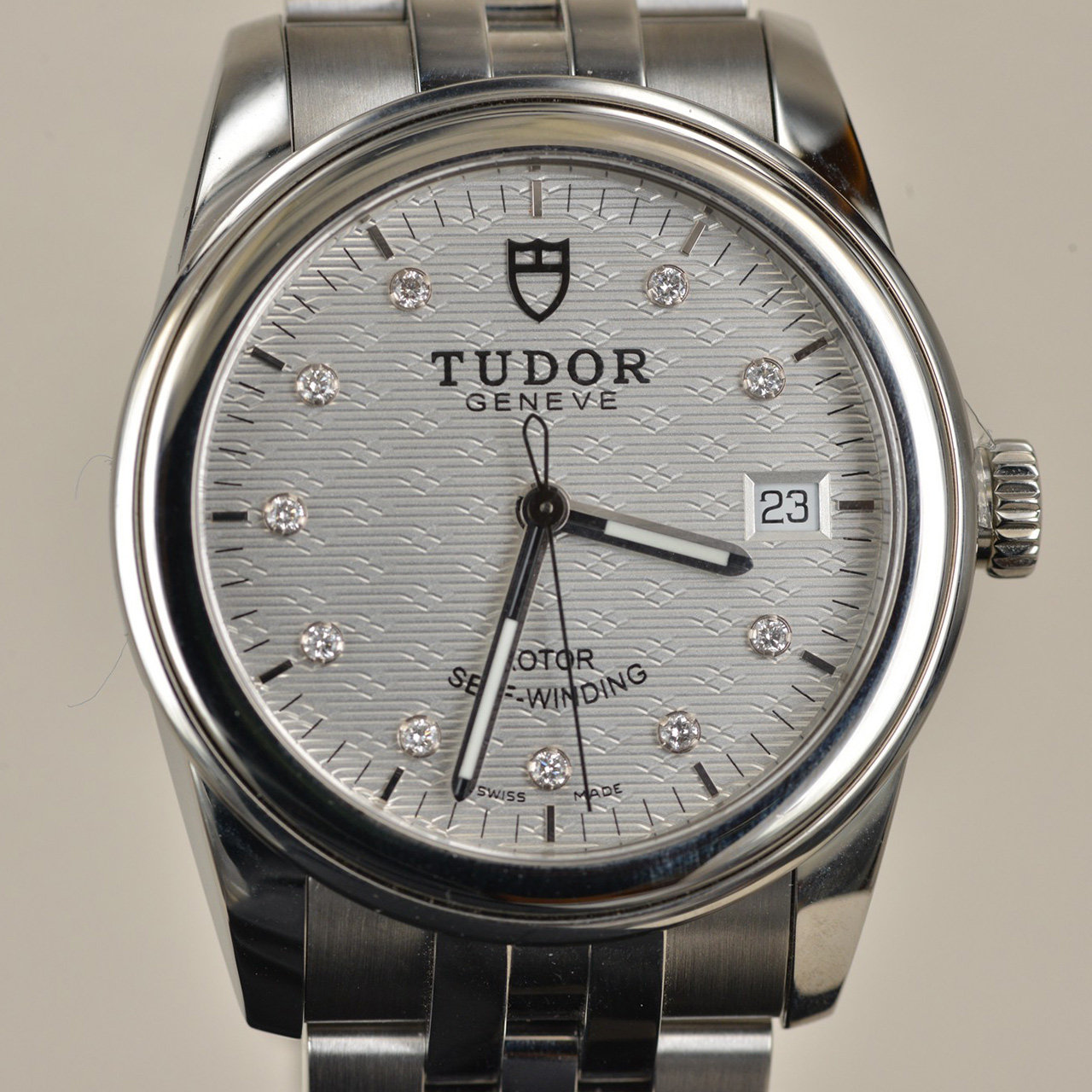 【9.9新】帝舵骏珏系列55000-68050自动机械男表 银布纹石字