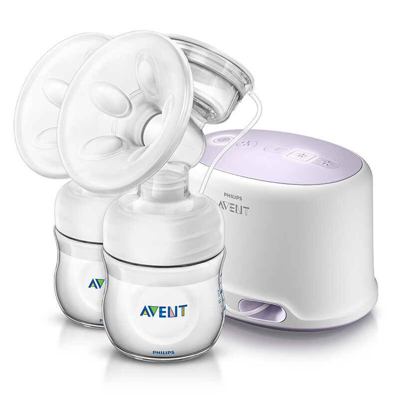 包邮 新安怡双边电动吸奶器scf334英国进口可变手动吸乳器大吸力