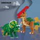 微型小颗粒恐龙积木儿童成人拼装玩具益智男孩系列侏罗纪恐龙世界