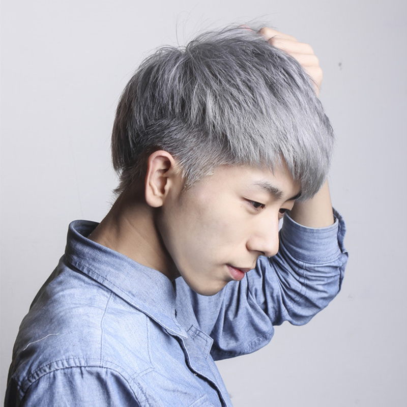 奶奶灰染发膏一次性 男士