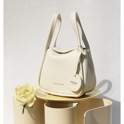 小众图尔花园contourlines枕头包真皮真皮克莱因水桶包斜挎包通用款