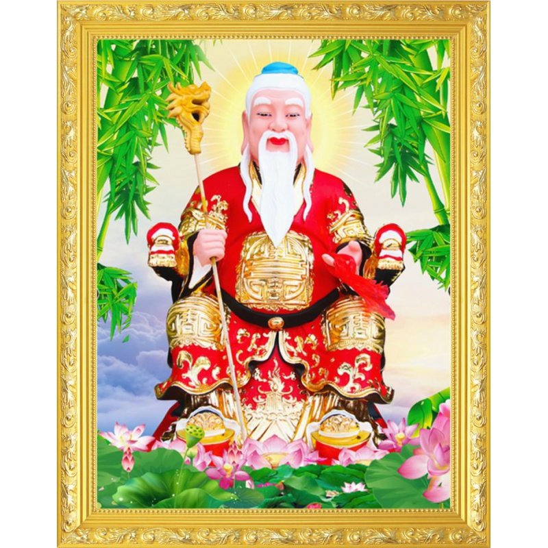 大小款 月老 姻缘喜神 结婚 婚礼婚房装饰画神像画像挂画可带木框