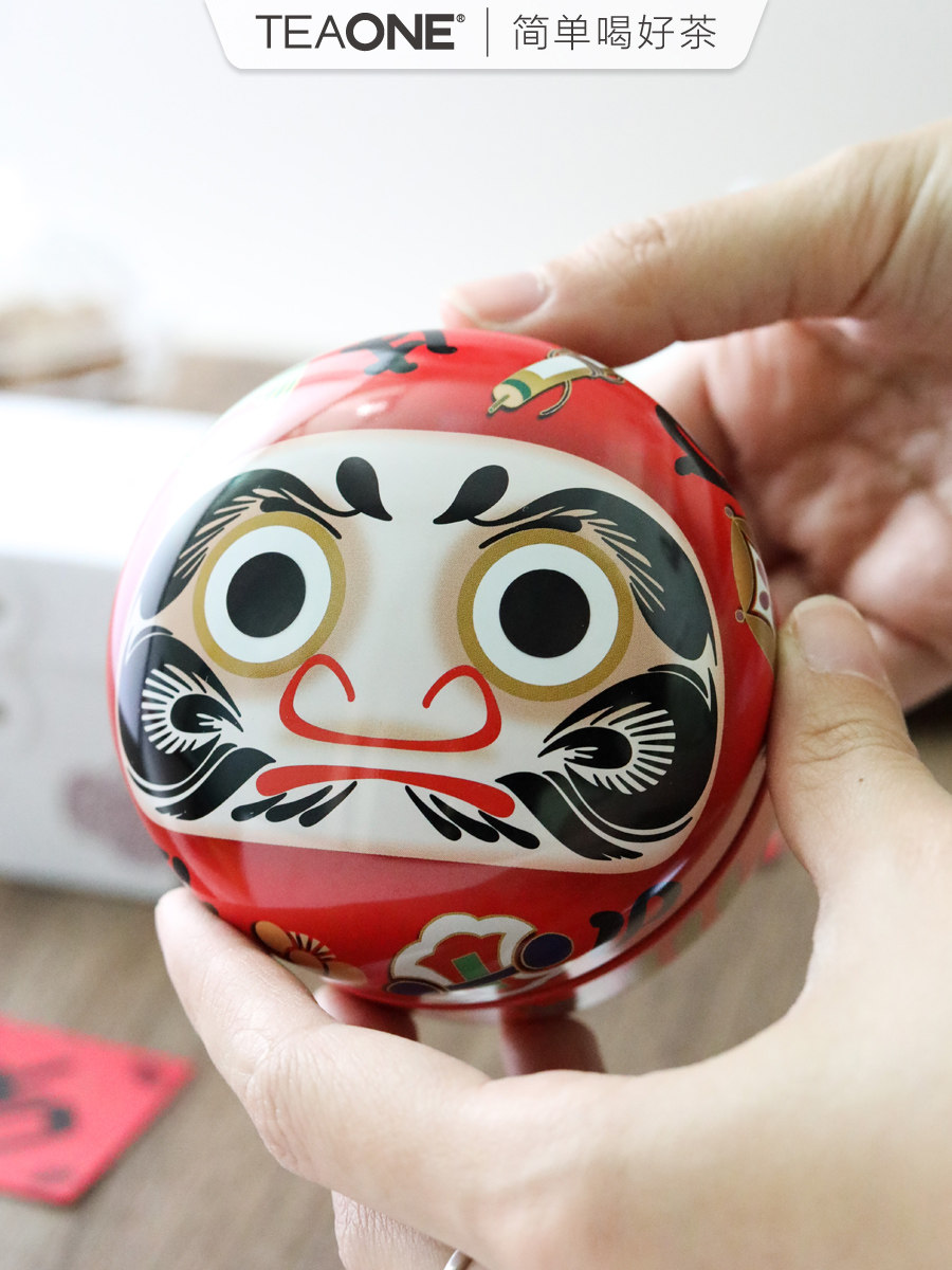 teaone许愿达摩茶叶罐礼盒日本静冈铃子水果茶袋泡茶包