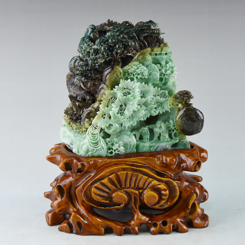 【松下教子】中国四大名玉 独山玉摆件 1820g