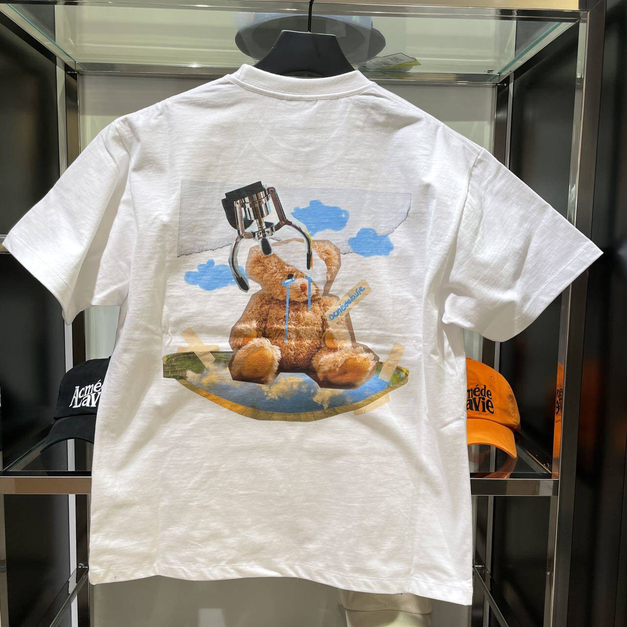 韩国潮牌adlv正品短袖t恤小熊2022春夏新款宽松半袖男女同款