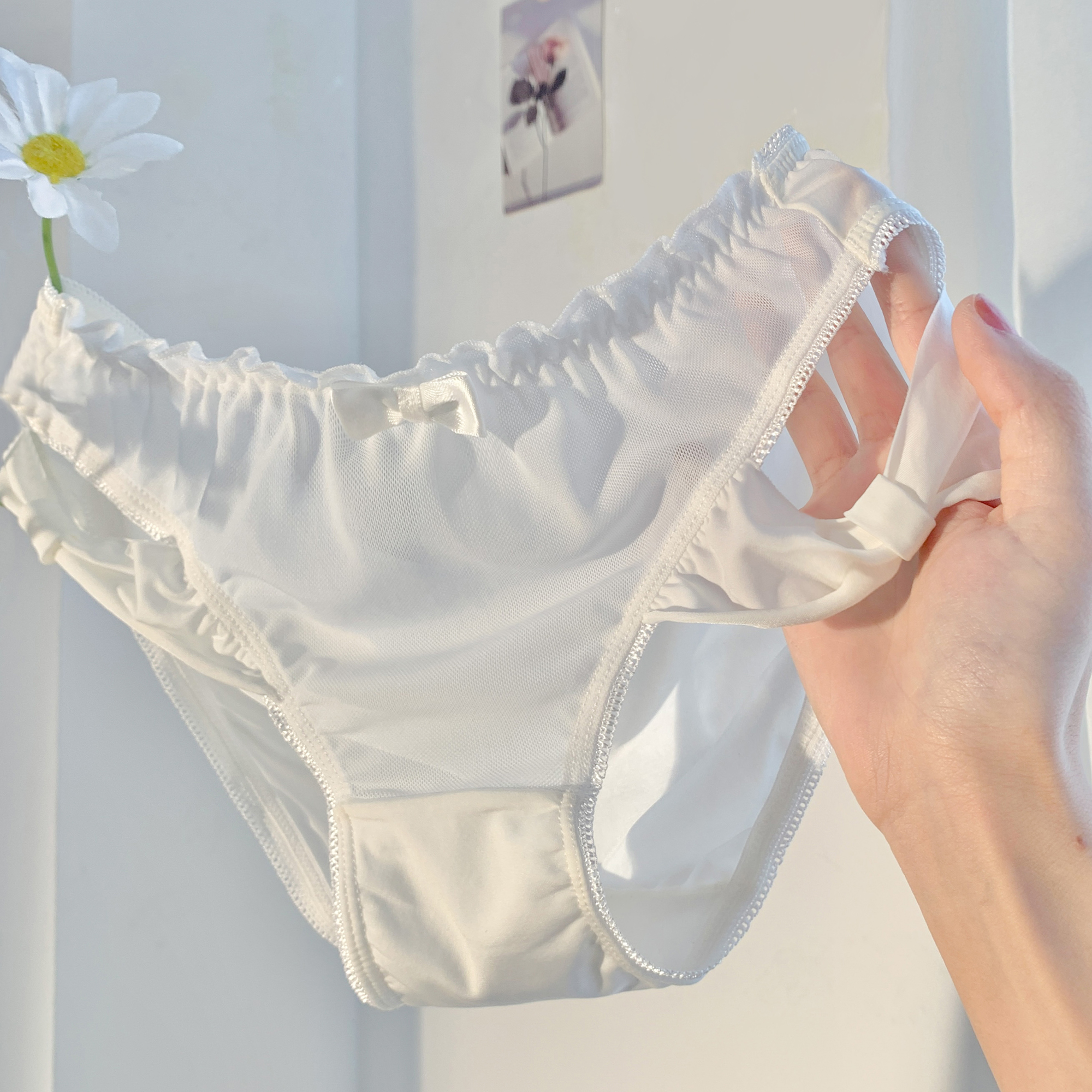 奶香千金~白色少女牛奶丝女士内裤女性感新款2022爆款纯棉裆夏天