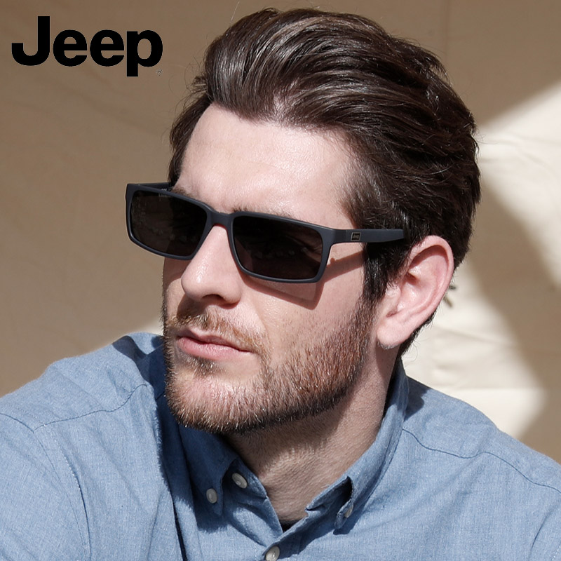 正品Jeep吉普男士太阳镜TR90镜框开车驾驶偏光镜片方框墨镜R6239|msdalam kategori ZIPPO/Swiss Army Knife/cermin mata, cermin mata hitam - dari Buy2taobao.com untuk memberikan perkhidmatan ejen Taobao profesional membeli