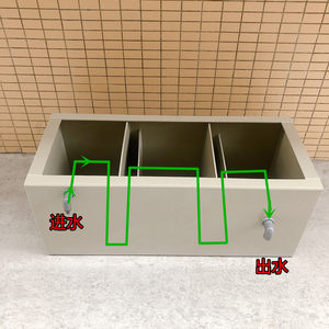 锦鲤鱼池过滤槽大型鱼箱鱼缸海鲜池水循环系统pp塑料过滤盒定做