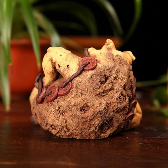 宜兴紫砂雕塑名家 魏丁丁 笑口常开 恭喜发财