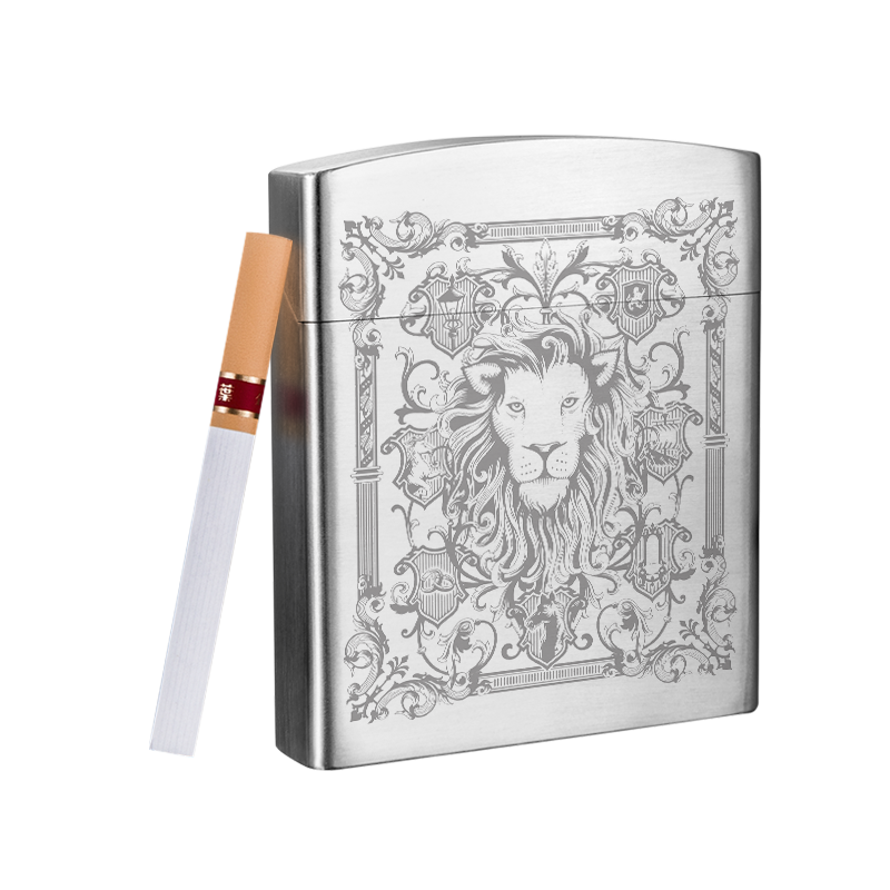 德国Mooii不锈钢烟盒diy金属烟盒男便携粗20支装细支香烟盒礼品盒