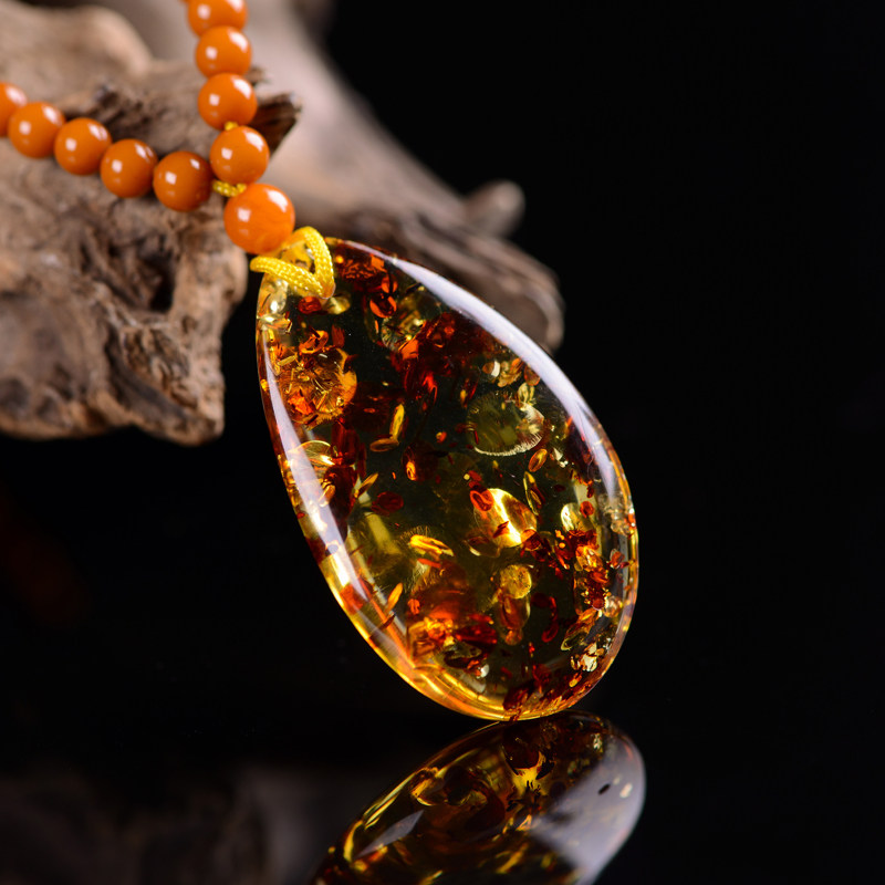 福锦〕波罗的海天然顶级琥珀挂件 重约9.59g *9273