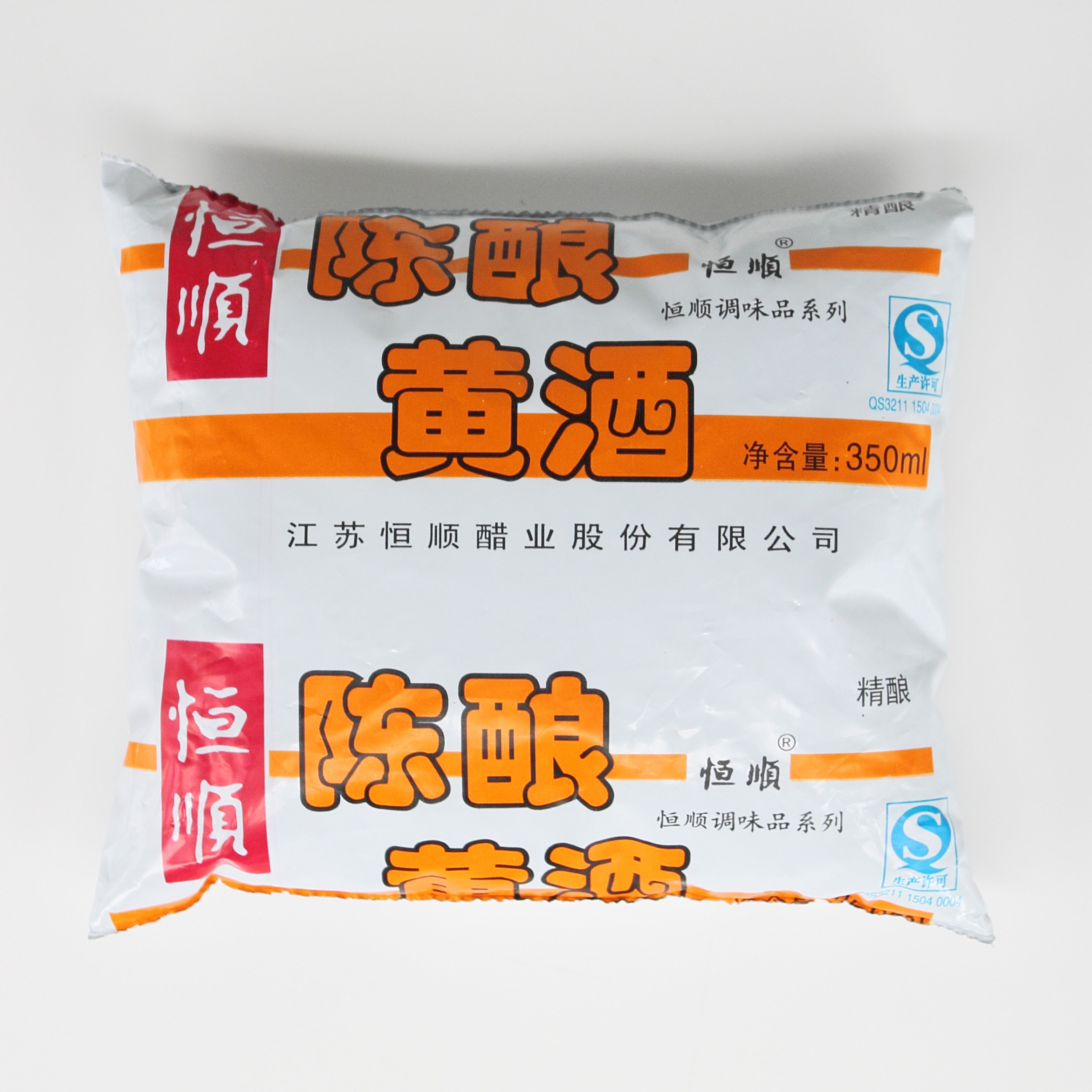 恒顺黄酒350mlx30袋装整箱包邮多省纯粮酿造药引子