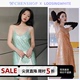 LOOSINGWHITE时尚亮片V领吊带裙连衣裙新CHENSHOP设计师品牌