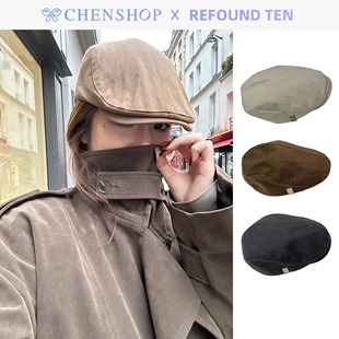 REFOUND TEN时尚潮流logo夹标贝雷帽百搭新品CHENSHOP设计师品牌