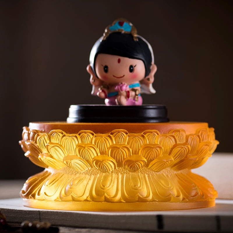 古法琉璃家居装饰底座佛像摆件座供座莲台供台观音底座加高座