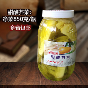 又一味甜酸芥菜头爽口菜水晶酸甜白芥菜下饭菜菜头泡菜850克/瓶